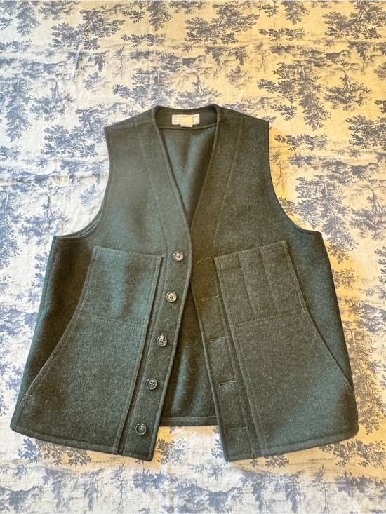 Filson Other - Filson Olive Green Wool Vest with Branded Label